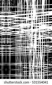 Grid distress scottish overlay texture for your design. EPS10 vector. 