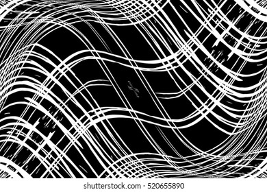 Grid distress wavy diagonal overlay texture for your design. EPS10 vector. 