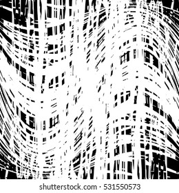 Grid distress wavy scottish overlay texture for your design. EPS10 vector. 
