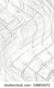 Grid distress wavy scottish overlay texture for your design. EPS10 vector. 
