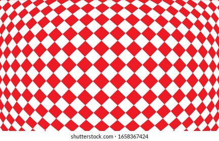 grid dizzy white and red color background vector