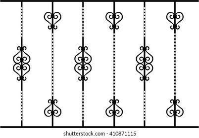 Grid with double heart background.