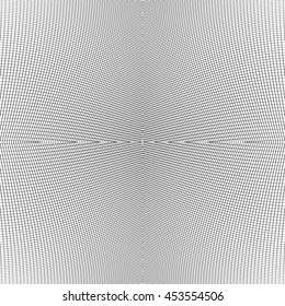Grid of dynamic lines. Seamlessly repeatable mesh pattern. Distorted, warped cellular, reticulated background.