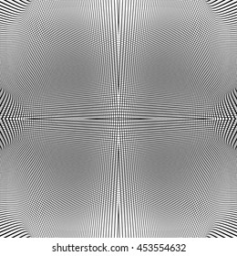 Grid of dynamic lines. Seamlessly repeatable mesh pattern. Distorted, warped cellular, reticulated background.