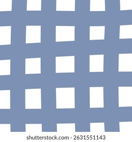 A grid of evenly spaced squares in a seamless pattern. The design features uniform shapes arranged in a repetitive layout. Cartoon vector illustration.