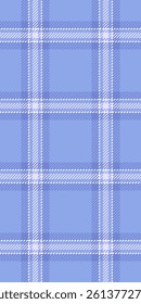 Grid fabric background plaid, lovely pattern check vector. Style texture tartan textile seamless in blue and light colors palette.