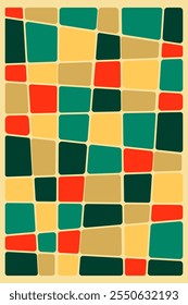 Ilustração vetor de papel de parede sem costura estilo geometria da grade.