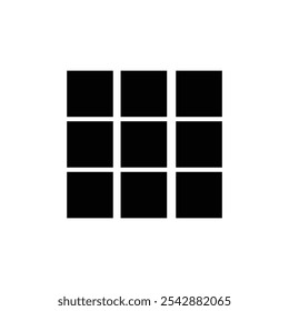 Grid glyph icon design, can also be used for user interface. Suitable for mobile apps, web apps and print media.