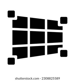 grid glyph icon illustration vector graphic