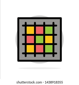 Grid, Graph, Drawing, area, software Abstract Circle Background Flat color Icon