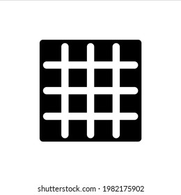 Grid icon with glyph style