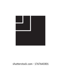 icono de cuadrícula ilustración vectorial de glifo estilo negro. aislado en fondo blanco