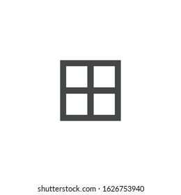 Grid icon isolated on white background. Display option symbol modern, simple, vector, icon for website design, mobile app, ui. Vector Illustration