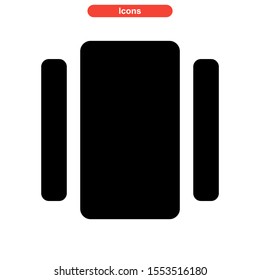 grid icon isolated sign symbol vector illustration - high quality black style vector icons
