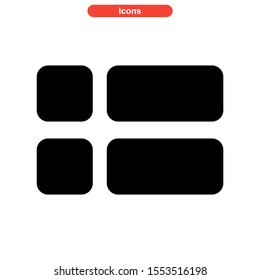 grid icon isolated sign symbol vector illustration - high quality black style vector icons
