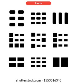 grid icon isolated sign symbol vector illustration - Collection of high quality black style vector icons
