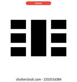 grid icon isolated sign symbol vector illustration - high quality black style vector icons
