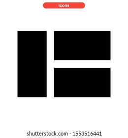 grid icon isolated sign symbol vector illustration - high quality black style vector icons
