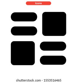 grid icon isolated sign symbol vector illustration - high quality black style vector icons
