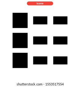 grid icon isolated sign symbol vector illustration - high quality black style vector icons
