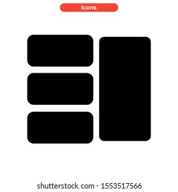 grid icon isolated sign symbol vector illustration - high quality black style vector icons
