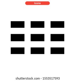 grid icon isolated sign symbol vector illustration - high quality black style vector icons
