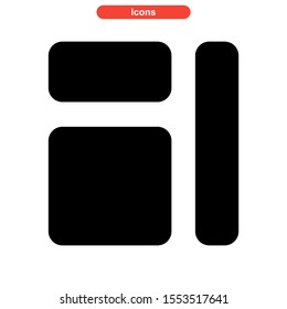 grid icon isolated sign symbol vector illustration - high quality black style vector icons
