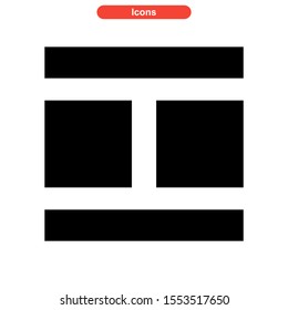 grid icon isolated sign symbol vector illustration - high quality black style vector icons
