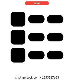 grid icon isolated sign symbol vector illustration - high quality black style vector icons
