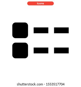 grid icon isolated sign symbol vector illustration - high quality black style vector icons
