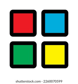 Grid icon line isolated on white background. Black flat thin icon on modern outline style. Linear symbol and editable stroke. Simple and pixel perfect stroke vector illustration.