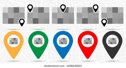 Grid icon in location set. Simple glyph, flat illustration element of charts and diagrams theme icons