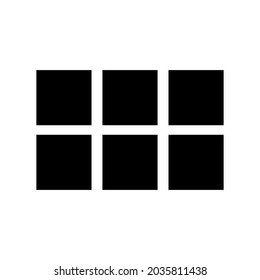 icono de cuadrícula o logotipo símbolo de signo aislado ilustración vectorial - iconos vectoriales de estilo negro de alta calidad
