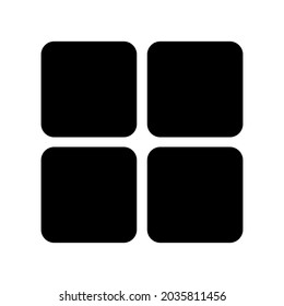 grid icon or logo isolated sign symbol vector illustration - high quality black style vector icons

