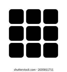 grid icon or logo isolated sign symbol vector illustration - high quality black style vector icons
