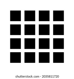 icono de cuadrícula o logotipo símbolo de signo aislado ilustración vectorial - iconos vectoriales de estilo negro de alta calidad
