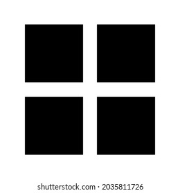grid icon or logo isolated sign symbol vector illustration - high quality black style vector icons
