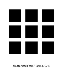 grid icon or logo isolated sign symbol vector illustration - high quality black style vector icons
