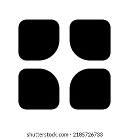 grid icon or logo isolated sign symbol vector illustration - high quality black style vector icons
