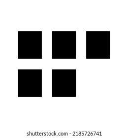 icono de cuadrícula o logotipo símbolo de signo aislado ilustración vectorial - iconos vectoriales de estilo negro de alta calidad
