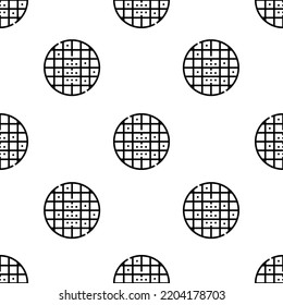 grid icon pattern. Seamless grid pattern on white background.