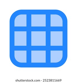 Grid icon. grid, pixel, graphic design, edit tools, graphic tool, interface, layout, design, square. Vector icon illustration