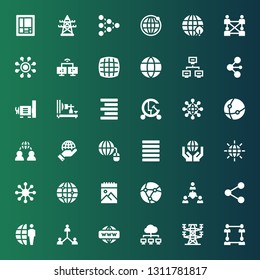 Grid Icon Set Collection 36 Filled Stock Vector (Royalty Free) 1311781817