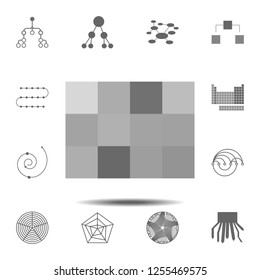 grid icon. Simple glyph vector element of charts and diagrams set icons for UI and UX, website or mobile application