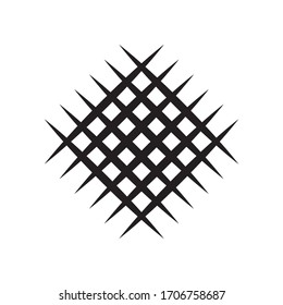 Grid icon or symbol flat style isolated on white