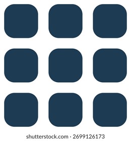 Rastersymbol, das Struktur, Design-Layout und Ausrichtung in digitalen Schnittstellen symbolisiert.