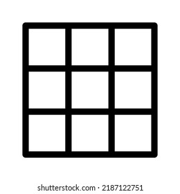 Grid Icon Vector Symbol Design Illustration