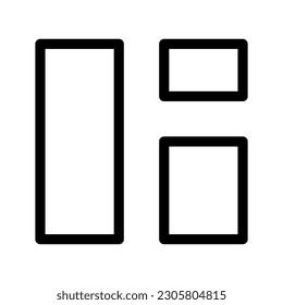 Grid Icon Vector Symbol Design Illustration