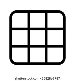 Grid Icon Vector Symbol Design Illustration