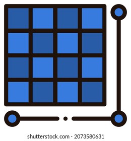 grid icon for website, application, printing, document, poster design, etc.